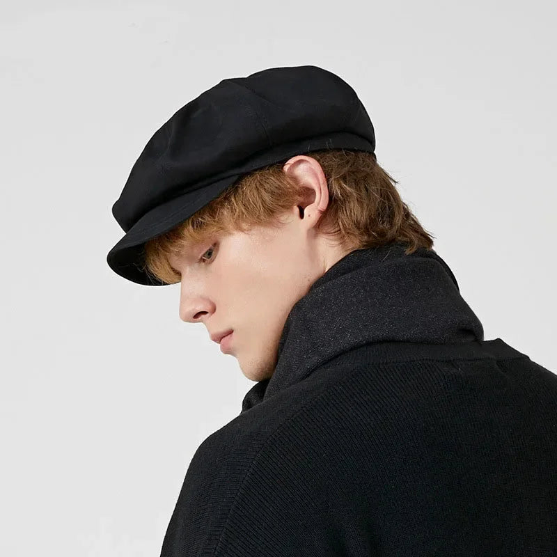 Mode béret mâle femme printemps été polyvalent classique Casquette peintre élégant rétro octogonal chapeau hommes femmes Casquette de soleil adolescent