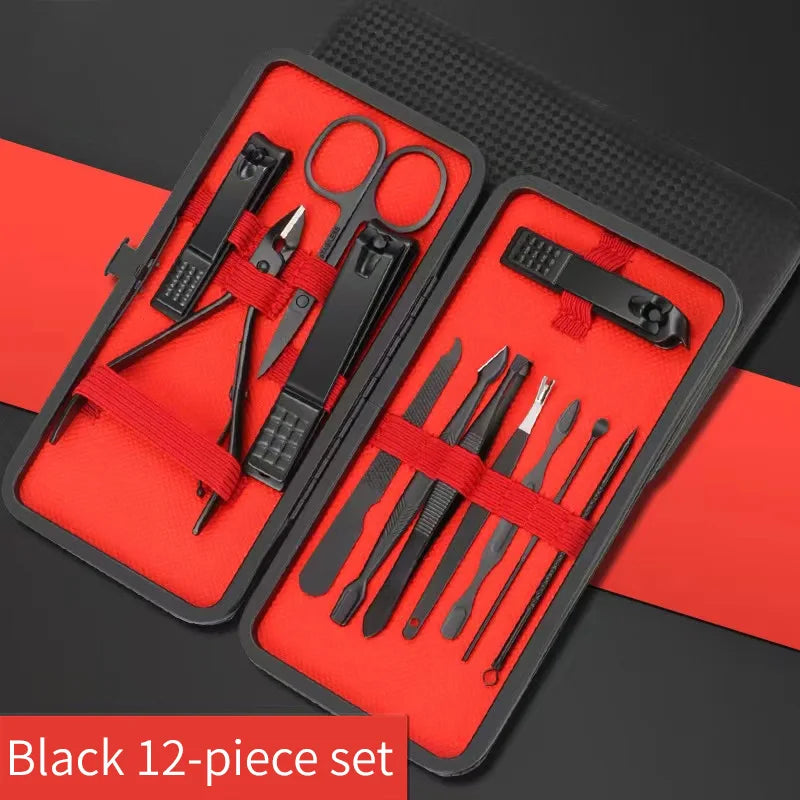 Manicure pedicure beauty tool kit, nail clippers, toenail clippers, ear peel knife, T