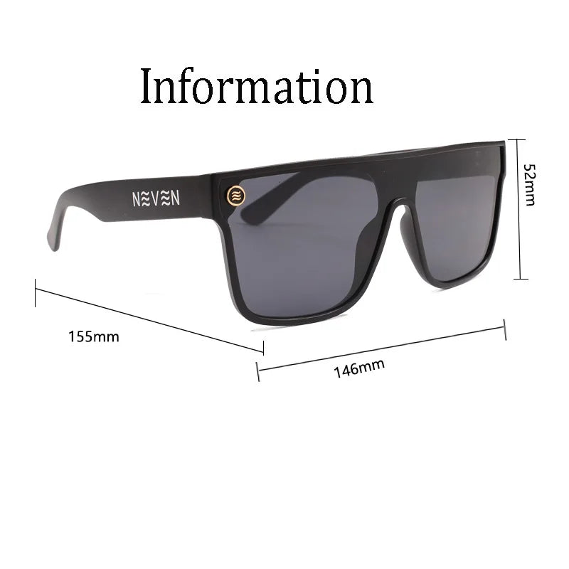 Lunettes de soleil carrées — lentille conjointe, dégradé, cyclisme extérieur, UV400, hommes et femmes