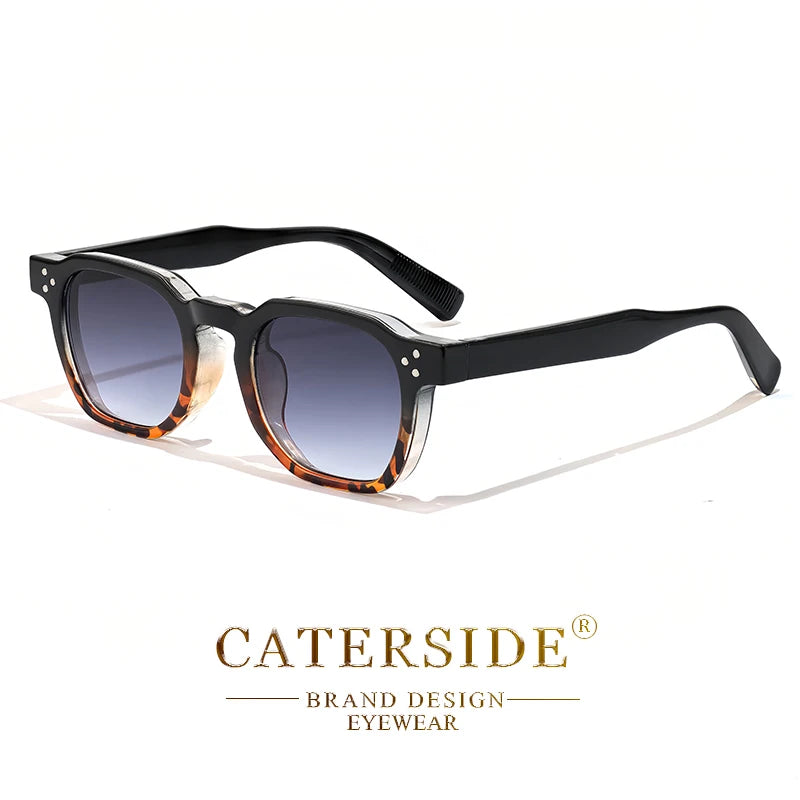 Lunettes de soleil carrées rétro style punk — hommes et femmes, voyage, fête, protection UV400, été