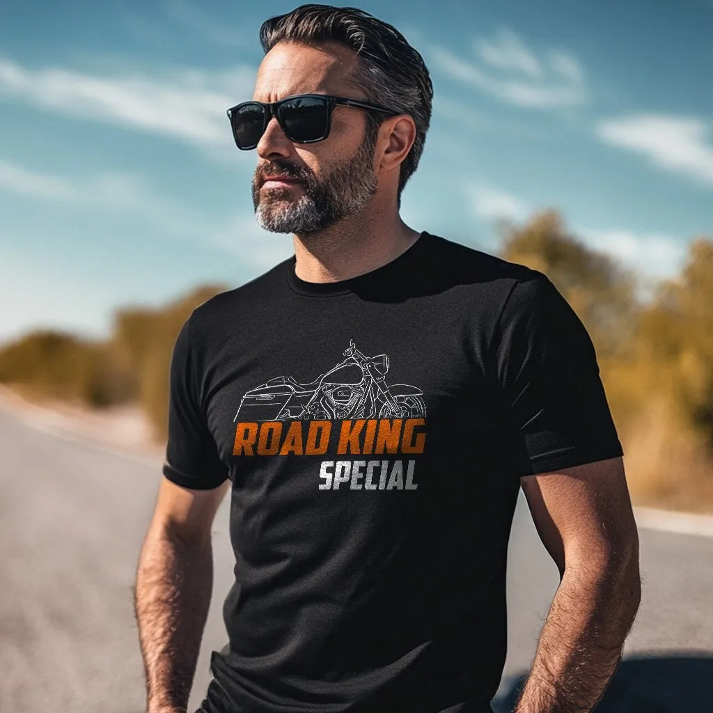 T-shirt moto 2017-2024 — 100% coton, col rond, manches courtes, homme, décontracté