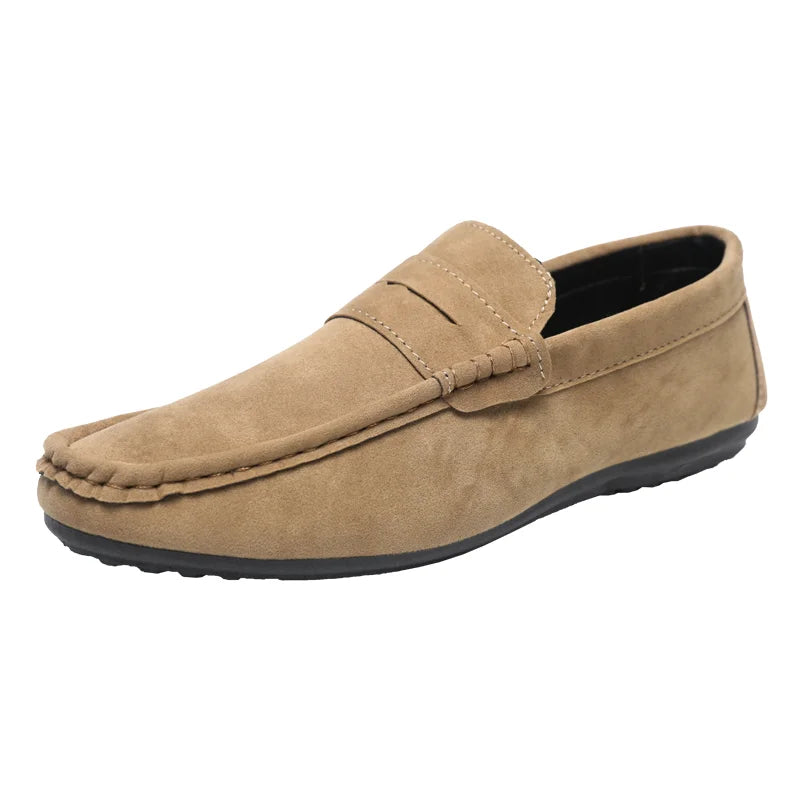 Men's High-Quality Soft Loafers Spring Autumn Men's Shoes Casual Warm Slip-on Driving Flats Plus Size Men's Shoe