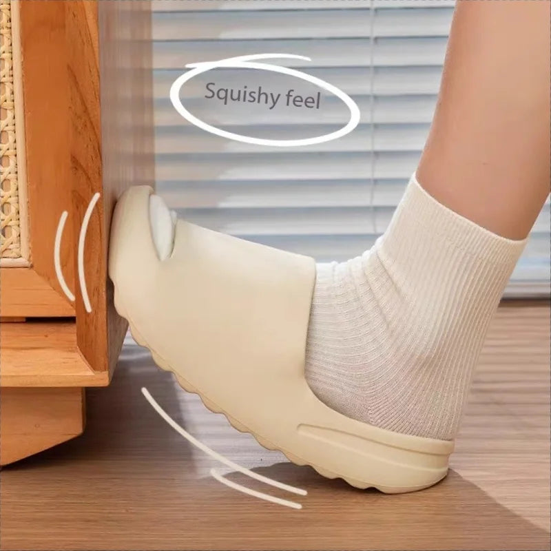 Pantuflas de verano para mujer y hombre, sandalias casuales, zapatos de playa, sandalias de suela blanda, plataforma gruesa, pantuflas antideslizantes de EVA para casa