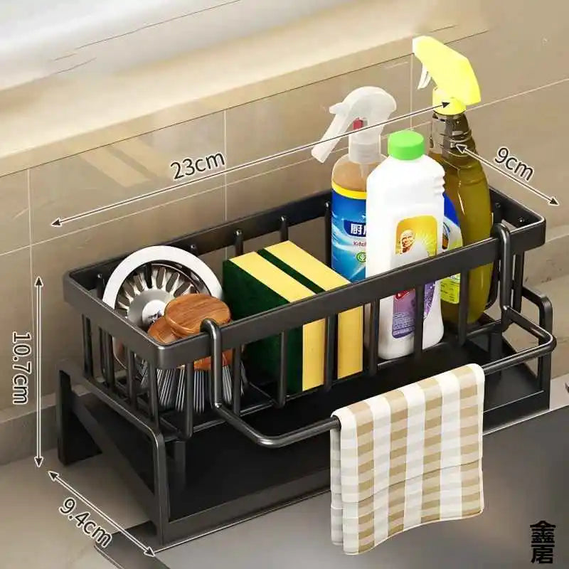 Étagère À Épices Compacte Robinet — Organisateur Évier Égouttoir Cuisine