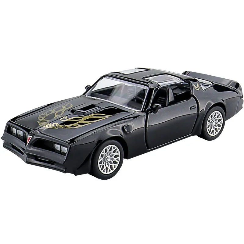 Simulación 1:36 Pontiac Firebird aleación coche deportivo modelo fundido a presión vehículos de juguete de metal para niños colección de coches en miniatura