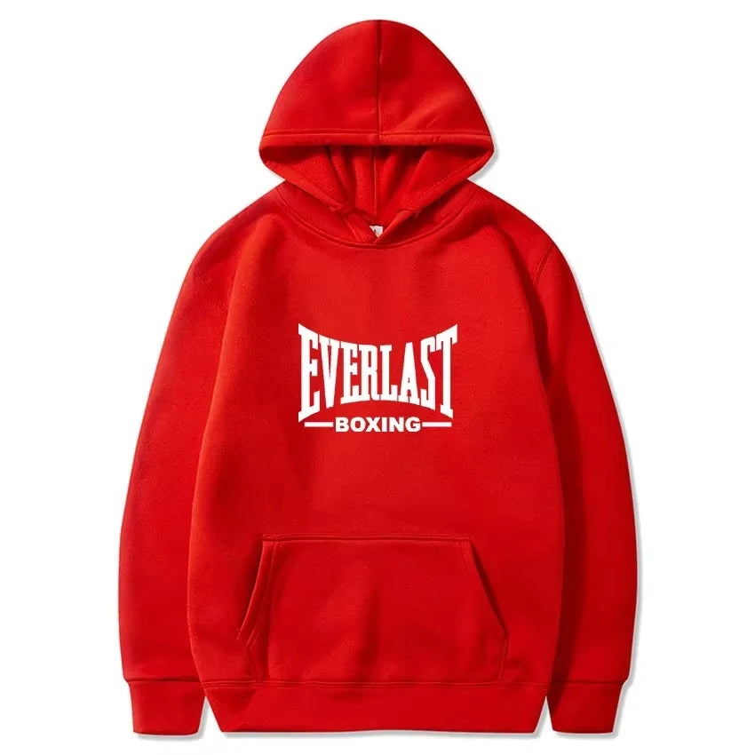 EVERLAST men's hoodies casual loose hooded pullover Simple impression numeral evaluation sports advocatecontracted