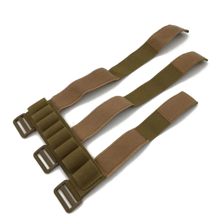 Pochette pour chargeur de 8 balles de chasse en plein air, pochette à cartouches détachable pour bras avec sangle de maintien pour fusils de calibre 12/20