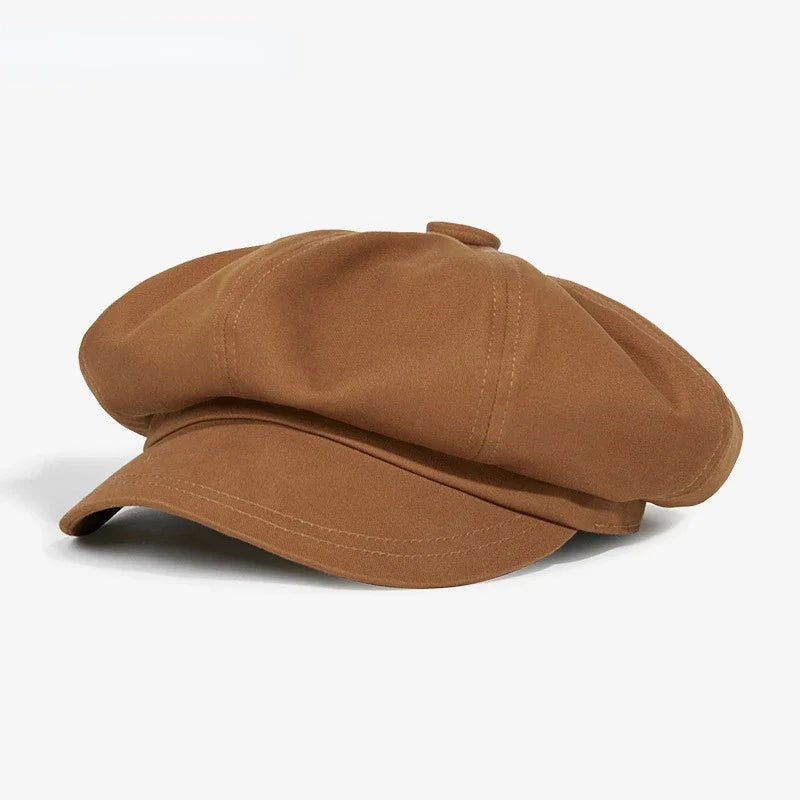 Mode béret mâle femme printemps été polyvalent classique Casquette peintre élégant rétro octogonal chapeau hommes femmes Casquette de soleil adolescent