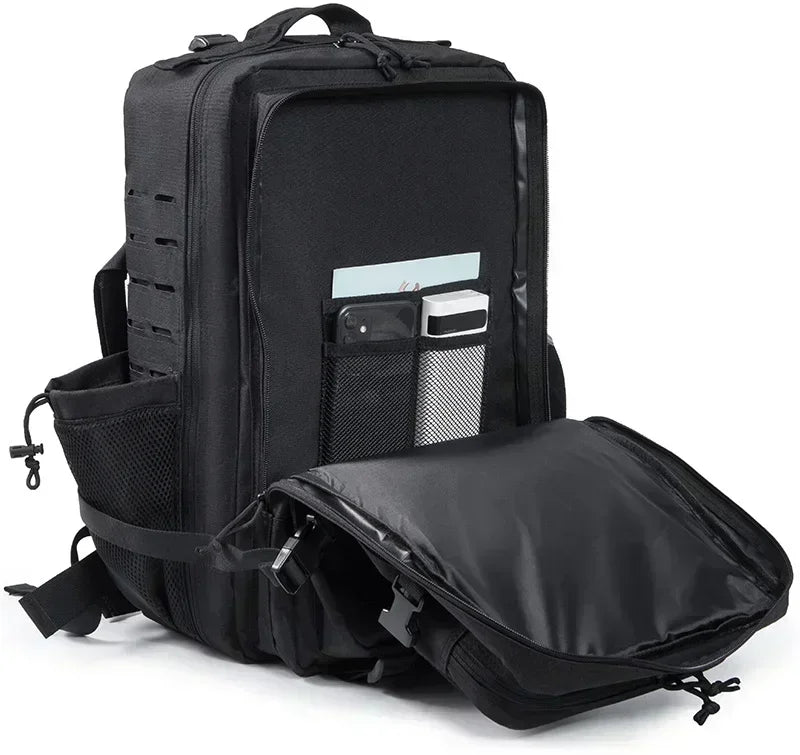 Sac à Dos Tactique Plein Air 25L/45L Homme Femme — Randonnée École Porte-Bouteille