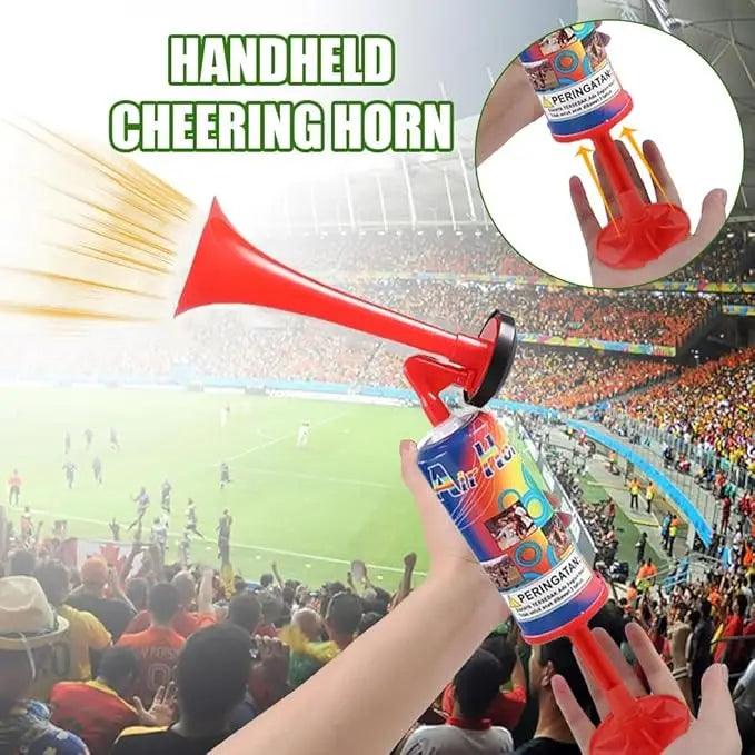 Corne à Air Réutilisable Supporter Football PP Portable — Match, Événement Sportif & Fête