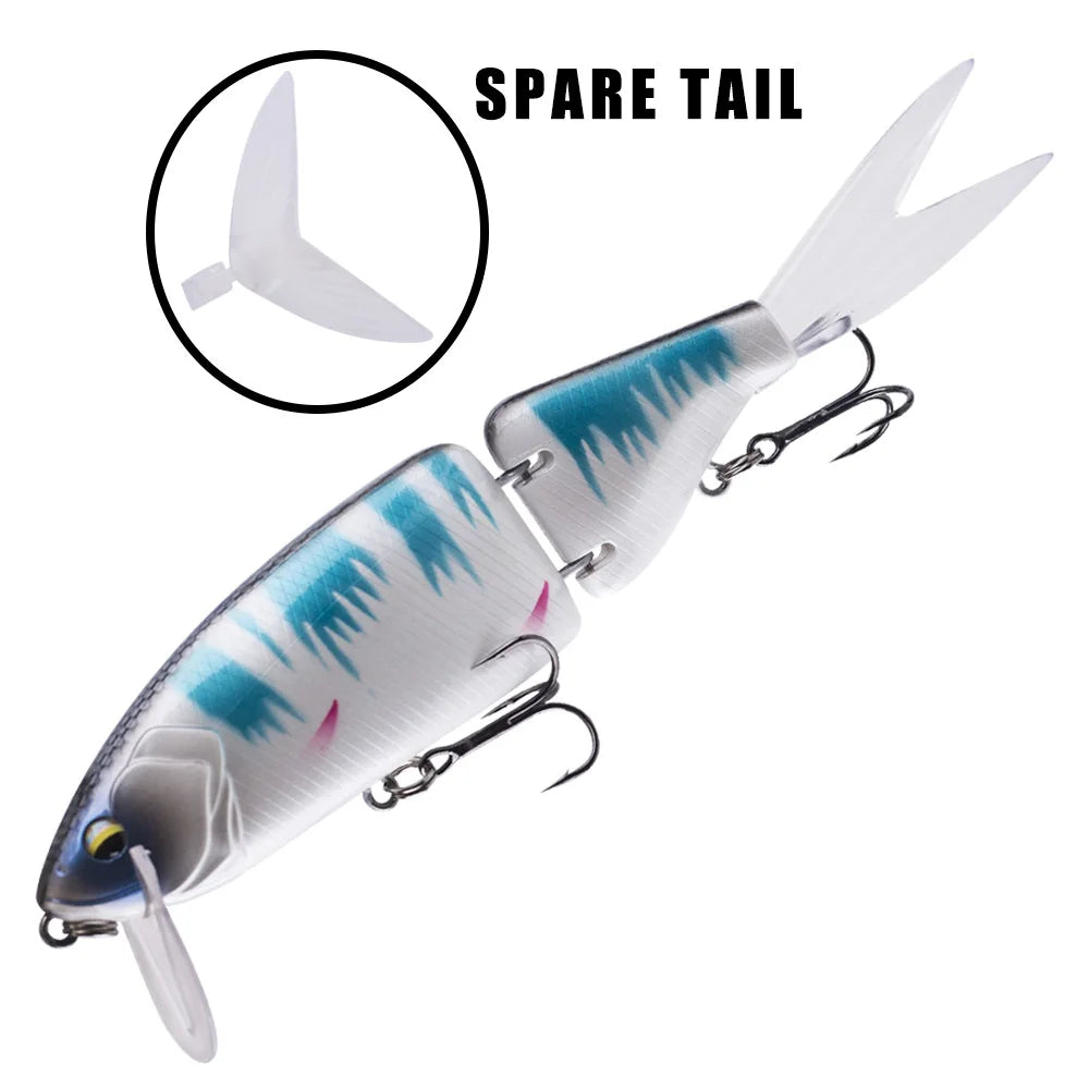 Leurre Flottant Truite Vairon Articulé — Jerkbait Swimbait Brochet & Prédateur