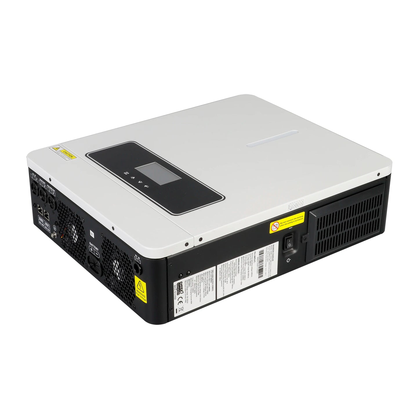 Onduleur solaire hybride 3600W 24V DC à 100/110/120V AC avec contrôleur de chargeur solaire MPPT 120A Max PV 500Vdc adapté à la batterie LifePo4