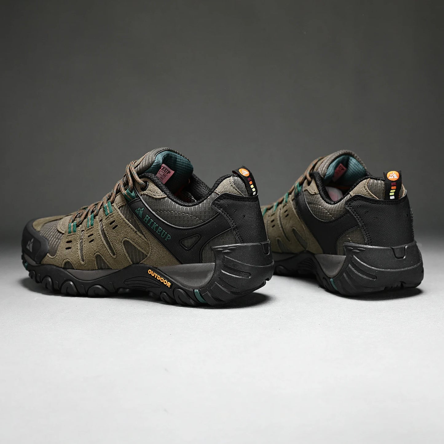 HIKEUP chaussures de randonnée pour hommes chaussures d'extérieur en daim et cuir résistant à l'usure hommes Trekking marche chasse baskets tactiques