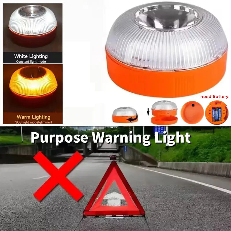 Lumière d'urgence LED pour voiture, clignotant, stroboscope à Induction magnétique, avertissement Portable, accessoire de sécurité pour accidents routiers, 1/2/3/4 pièces