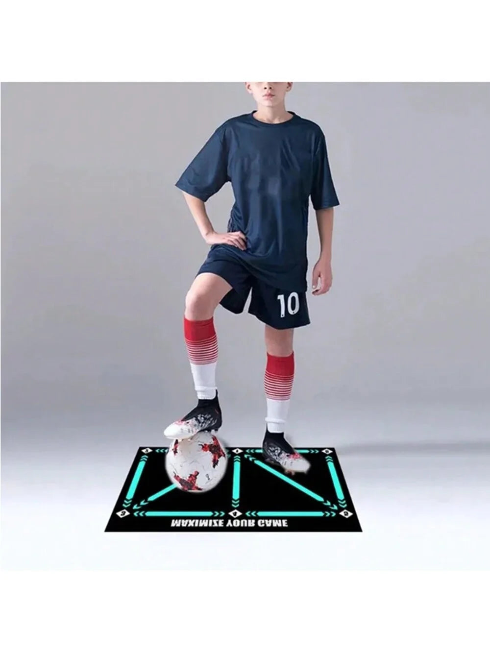 Molten Tapis d’Entraînement Football 60x90 cm — Antidérapant, Pliable, Intérieur & Extérieur