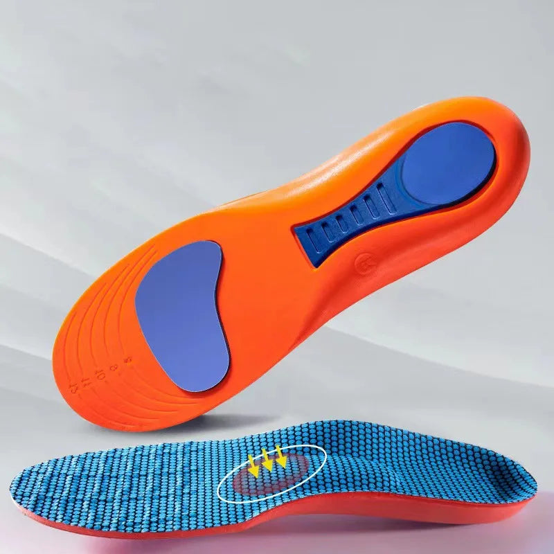 Elastic Orthopedic Shoe Insoles, Unisex Technology, Shock Absorption, Breathable, for Running