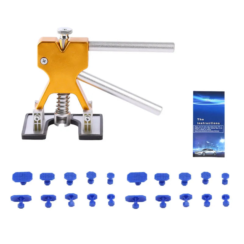 Kit d'extraction de plastique pour carrosserie de voiture, feuille métallique sans peinture, outils de réparation pour enlever les fosses de grêle, ensemble de ventouses chaudes de plusieurs tailles