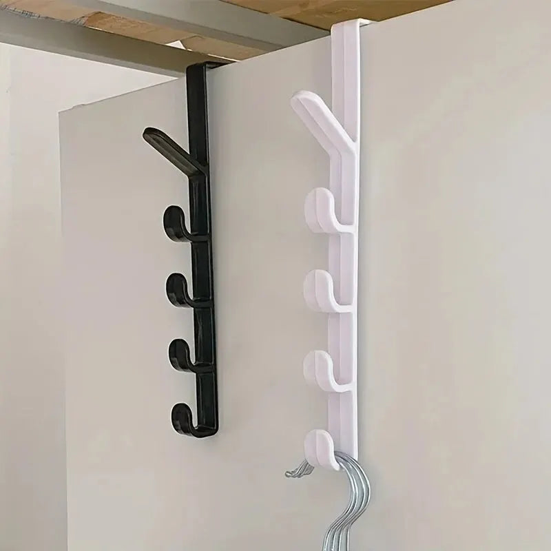 1pc chambre porte cintre vêtements suspendus support sur la porte en plastique stockage à domicile Organization crochets, porte-monnaie pour sacs Rails