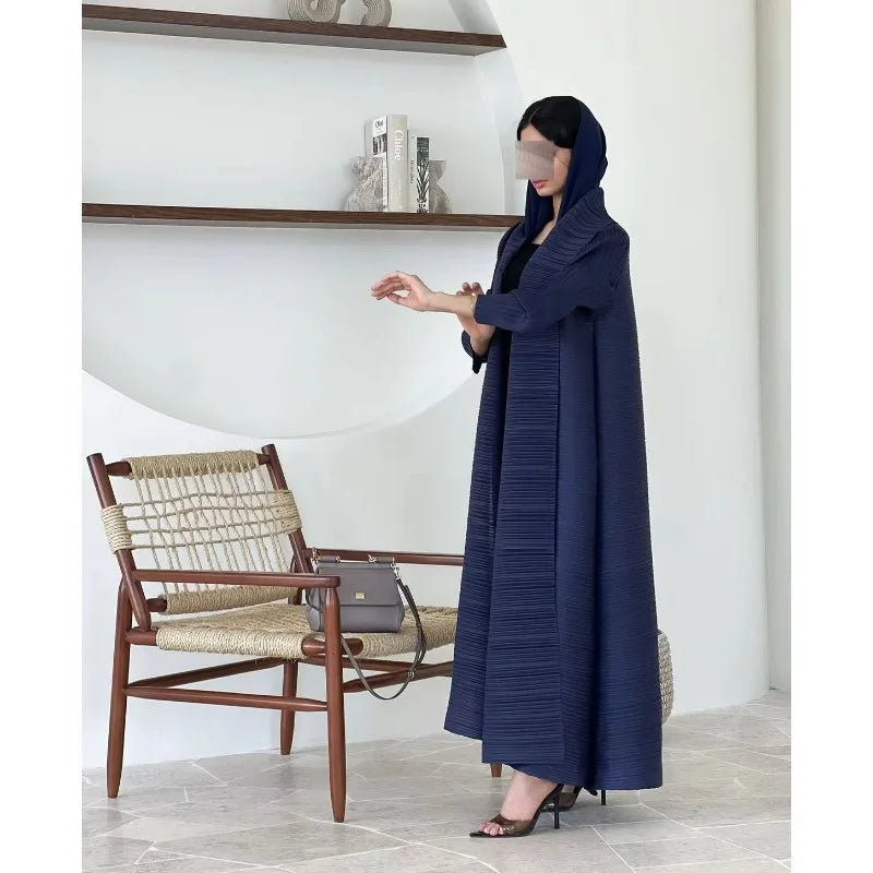 KAF femmes mode Abaya Vintage imprimé Cardigan conception ample grande taille élégante femme luxe Robe printemps automne modèle