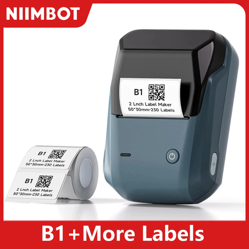 Niimbot B1 Mini impresora térmica portátil autoadhesiva etiquetadora de bolsillo impresora de etiquetas Bluetooth Niimbot B1