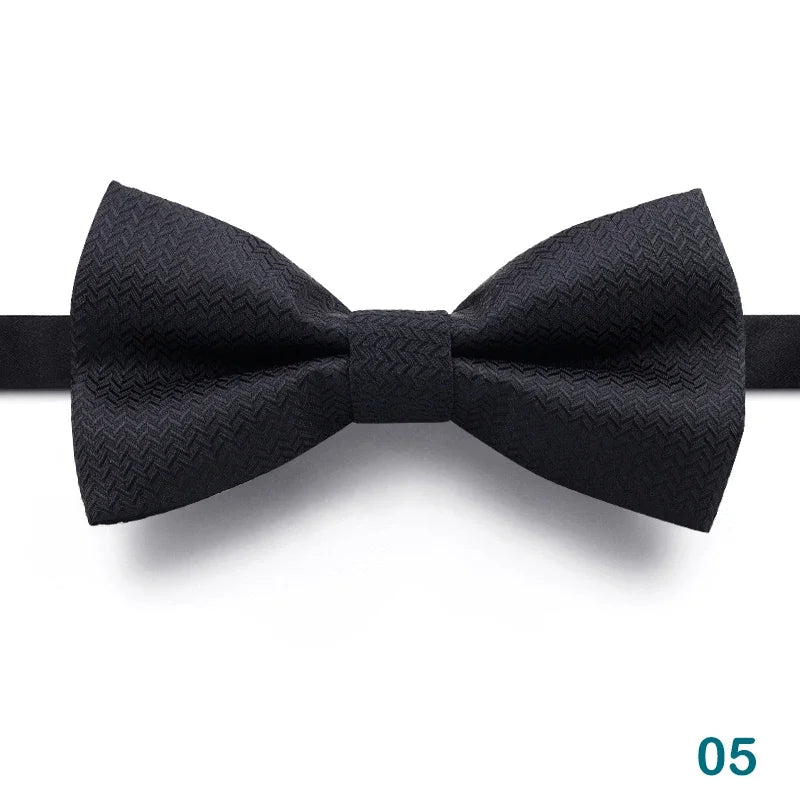 1 pieza pajarita para hombre, pajarita negra para boda, corbata de lazo ajustable, pajarita clásica, corbata de mariposa, corbata doble para adulto, regalo de negocios