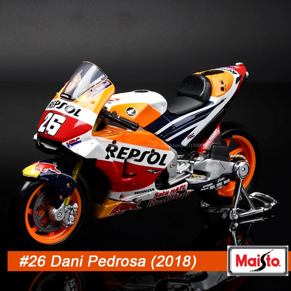 Maisto 1:18 2024 Equipo Ducati Lenovo # 1 Bagnaia Piloto Campeón Moto GP Carrera Aleación Fundida Modelo de Motocicleta Colección Regalo Juguete