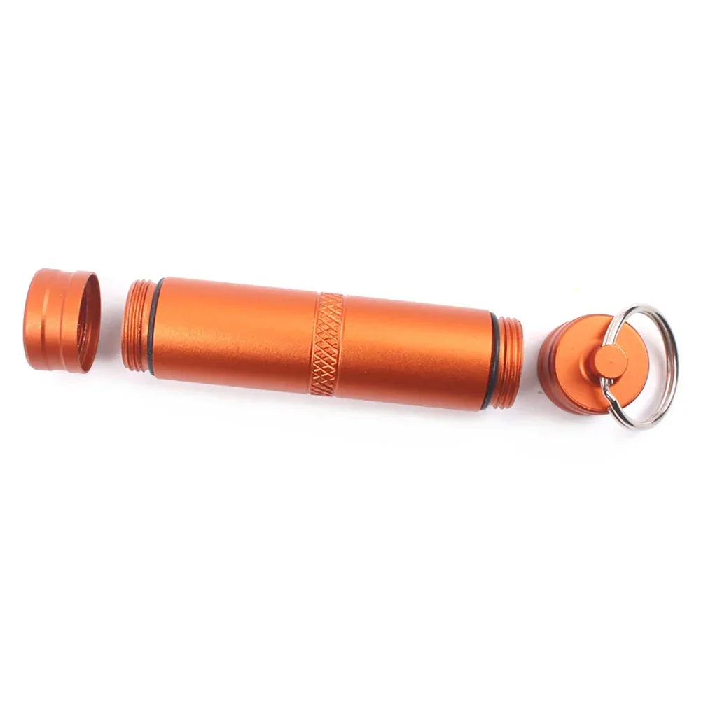 EDC-Boîte étanche pour capsule de survie en randonnée, coffre, support de stockage, pilule, étui d'allumette