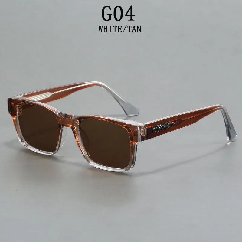 Lunettes de soleil polarisées hommes vintage carrées — protection solaire, femmes, mode