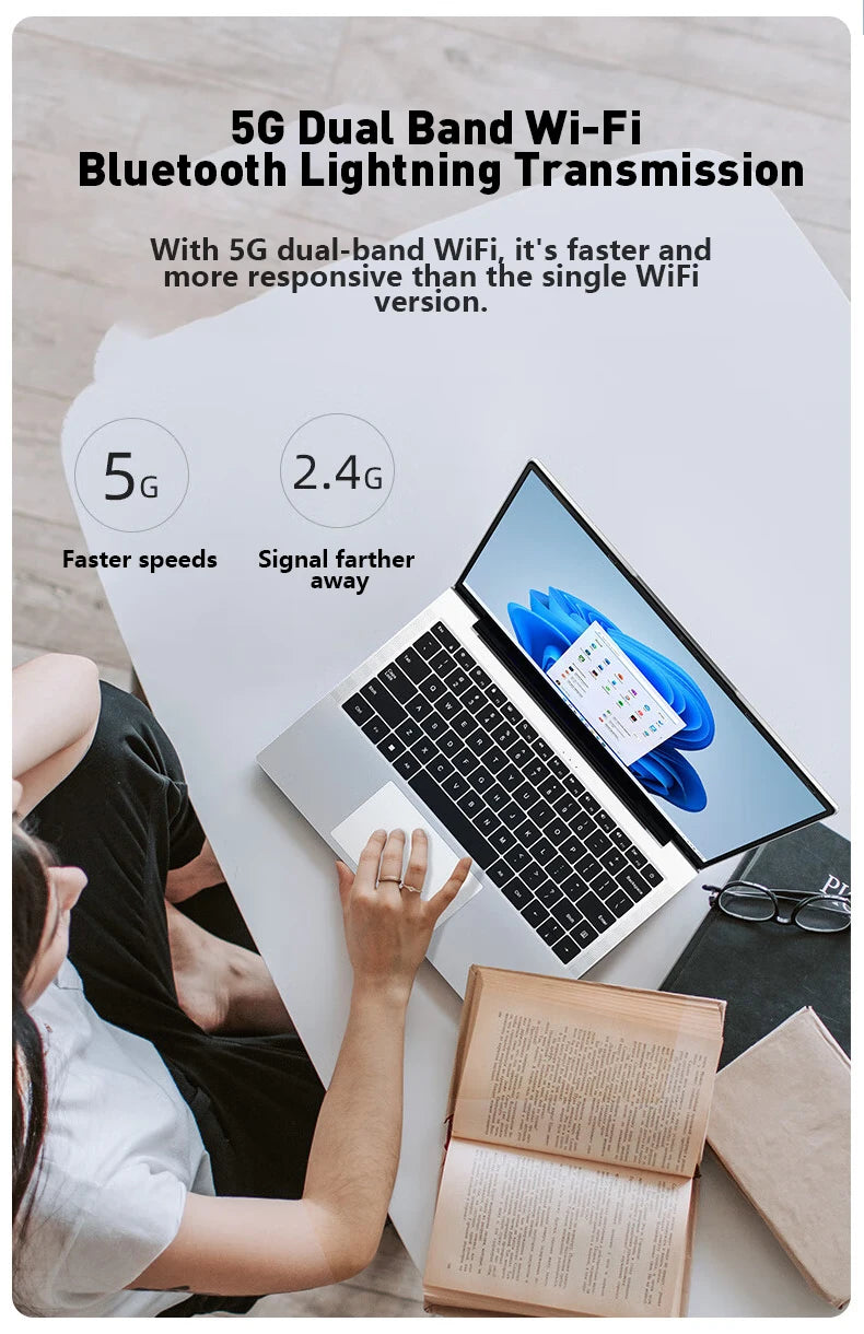 LENO 14.1 "ordinateur portable 16GB RAM 2TB SSD Windows 11 Intel N3700 Ultra mince ordinateur portable Gamer 1920*1080 affichage bureau étude ordinateur PC