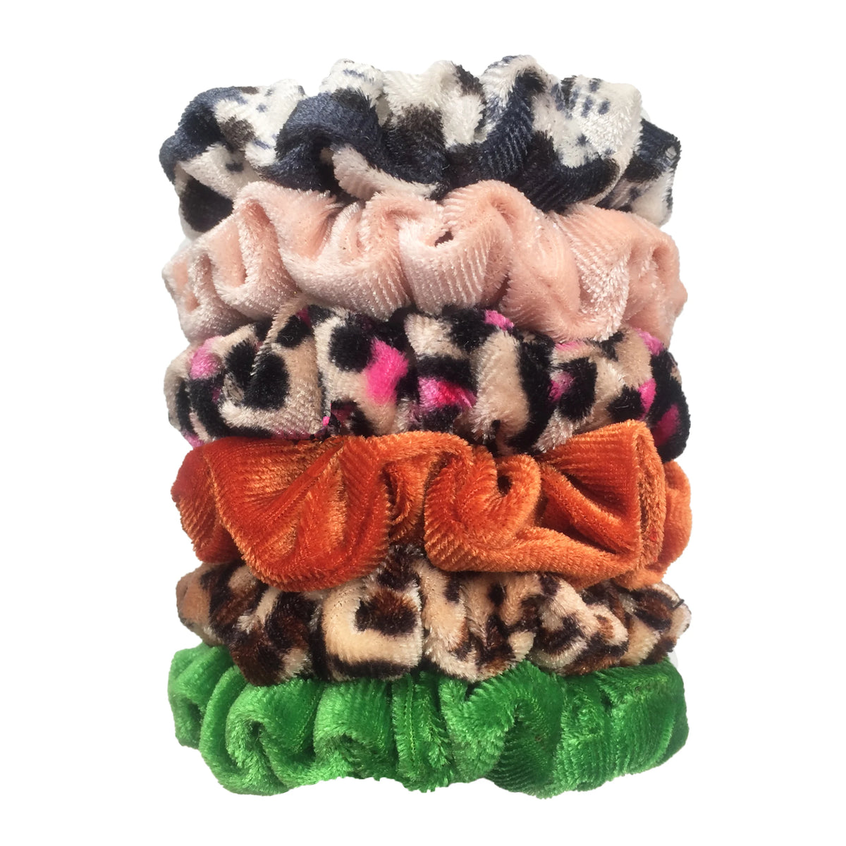 24/50/6 piezas de coleteros para mujer, accesorios de boutique de terciopelo, bonito estampado de leopardo, banda elástica de alta calidad, cinta para el pelo, lazo para cola de caballo