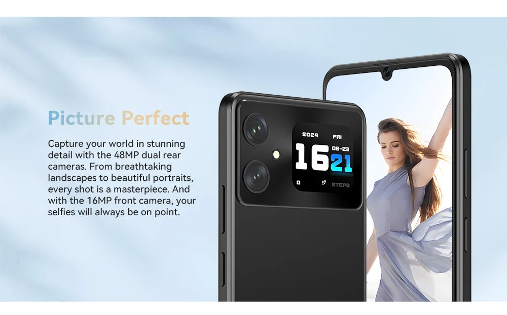 Cubot A20 Smartphone Android 14 — 12 Go RAM, 128 Go, Écran 6,74" 90Hz, 5100 mAh, 48 MP, 4G
