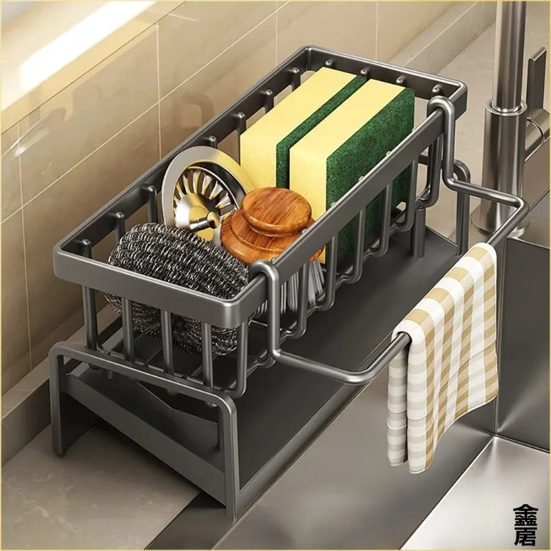 Étagère À Épices Compacte Robinet — Organisateur Évier Égouttoir Cuisine