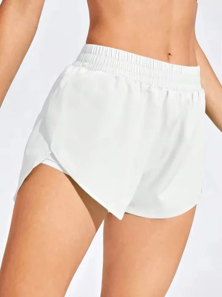 Shorts de Yoga élastiques pour femmes, Leggings courts d'entraînement, de Fitness, de course, de Sport, de Fitness