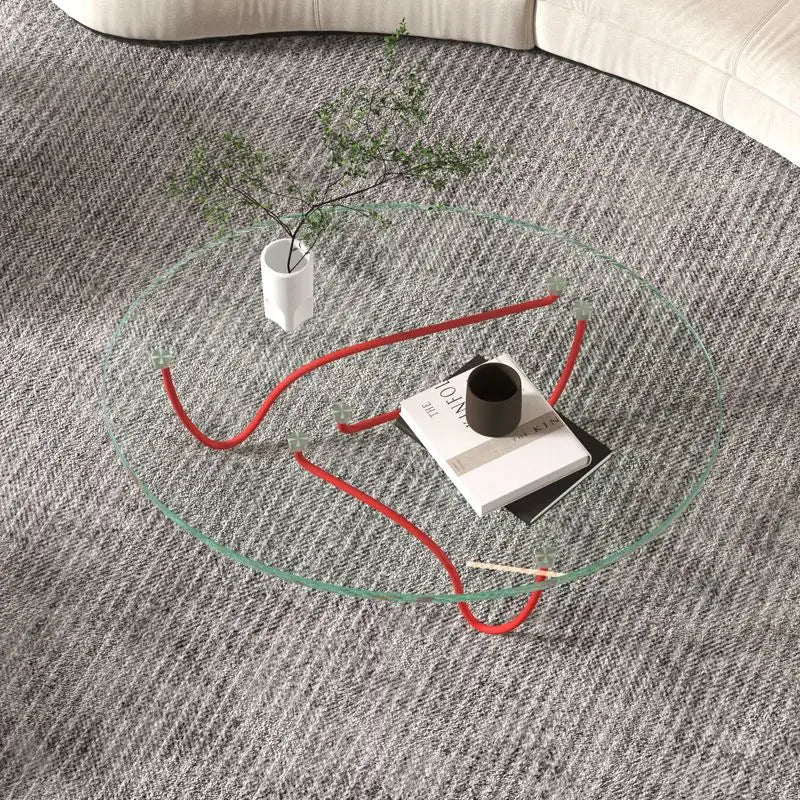 Mesa auxiliar transparente y sencilla, moderna, de metal, única, de cristal de alta calidad, nórdica, italiana, delgada, para muebles auxiliares de salón