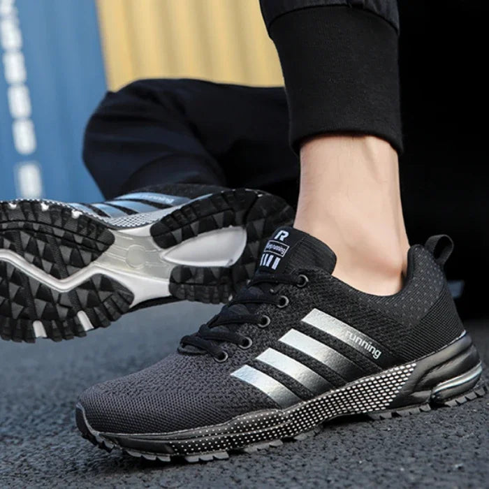 Zapatillas cómodas y antideslizantes para hombre, deportivas ligeras con absorción de impactos, estables, de malla, transpirables, informales, para pareja