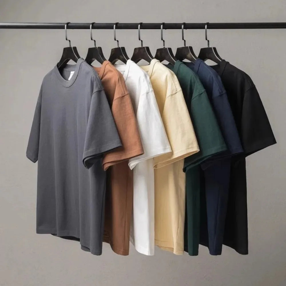 T-shirt pour femme en coton — col rond, décontracté, été, manches courtes