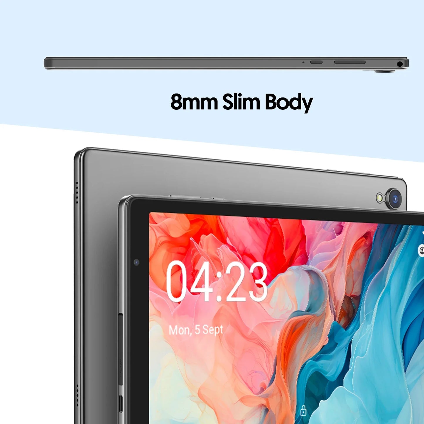 Latest Android 14 Tablet, 10-inch Tablet, Quad-core Processor, 5G WiFi, 4GB ROM + 32GB RAM, 1280 x 800 Resolution, 6000mAh Battery