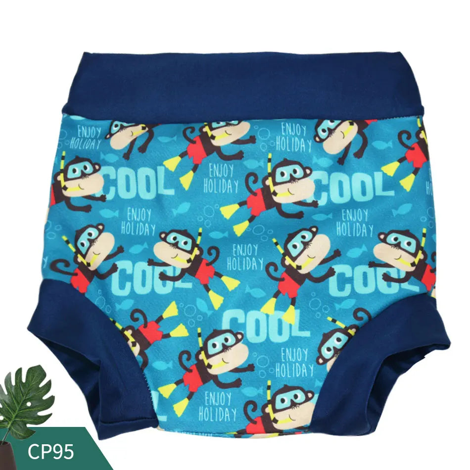 Eezkoala Couche de bain pour bébé nouveau-né à taille haute, lavable, en tissu