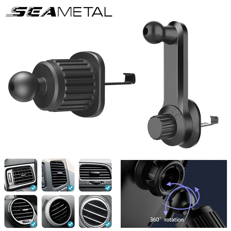 Support Téléphone Voiture Sortie Air Universel — Clip Fibre Intérieur Auto