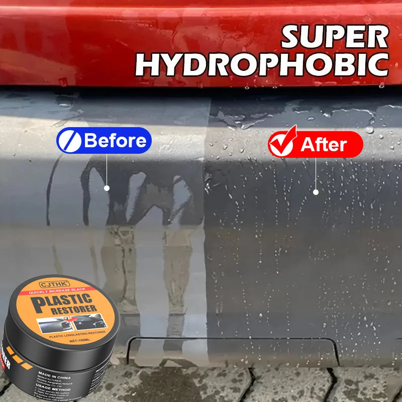 Car Plastic Restorer Back to Black Glossy Auto Interior Leather and Panel Renovation Wax Coating Agent Auto Varnish and Repair Coating