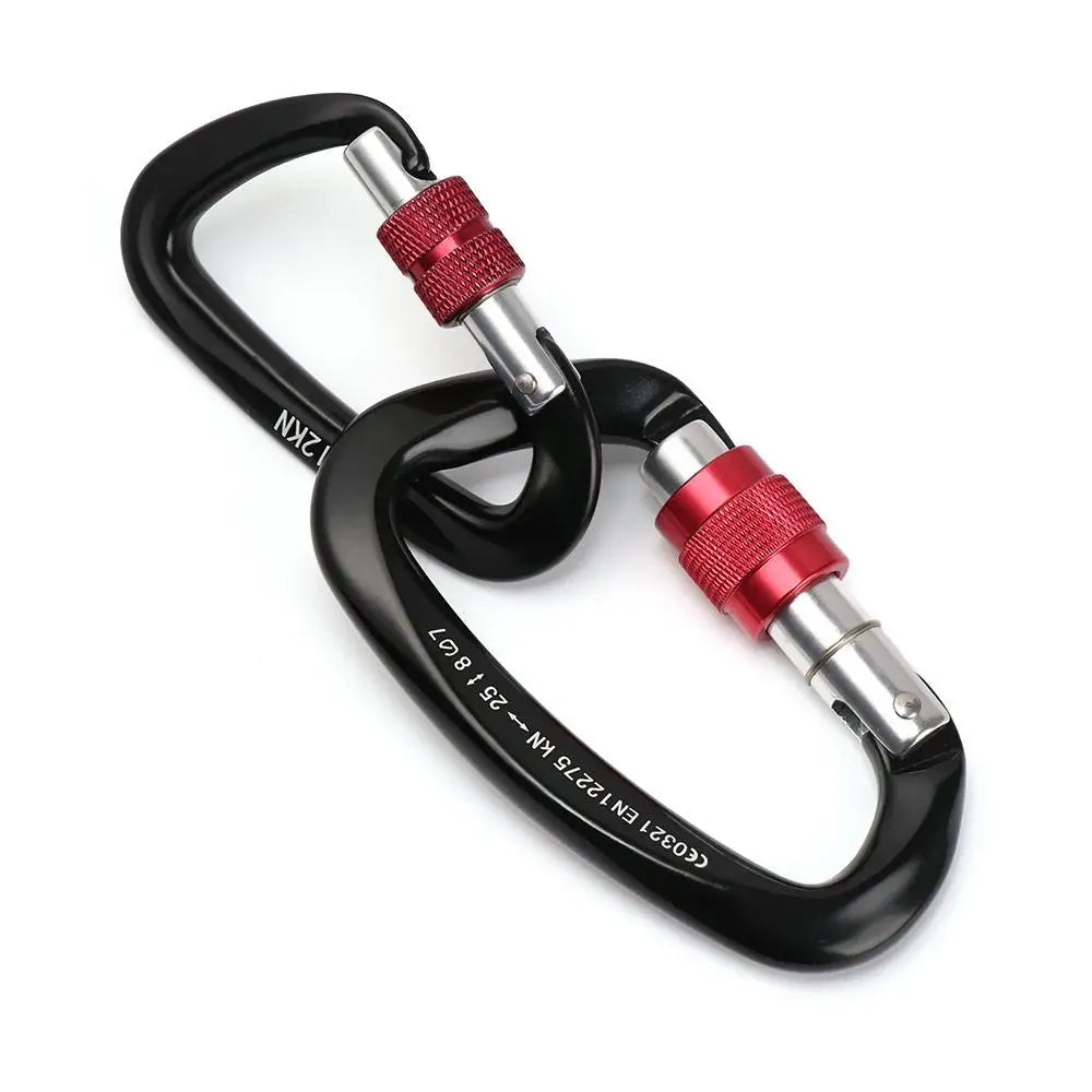 Accessoires de verrouillage principal de sécurité en aluminium de qualité, équipement de protection d'alpinisme, mousqueton professionnel, crochets pour clés d'escalade