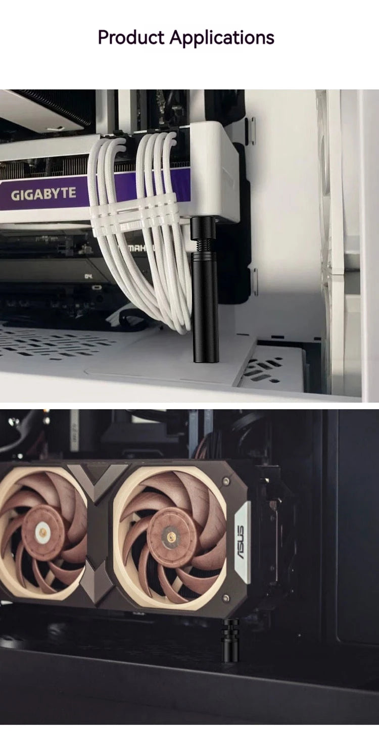 Support de carte graphique GPU, cadre de Support VGA, fond télescopique en aluminium et métal pour boîtier ITX MTX ATX, carte graphique