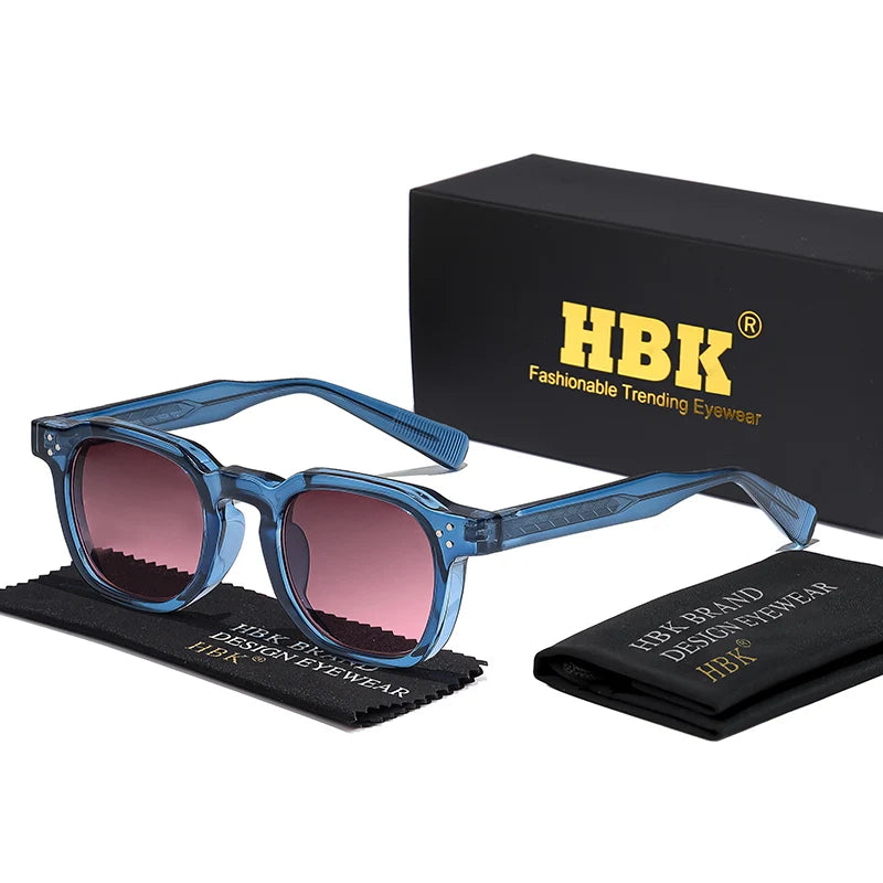 Lunettes de soleil carrées rétro punk — hommes et femmes, plage, conduite, UV400