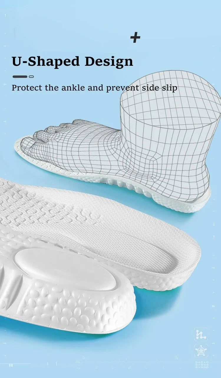 Semelles Intérieures Sport Orthopédiques — Absorption Chocs, Fasciite Plantaire, Homme & Femme