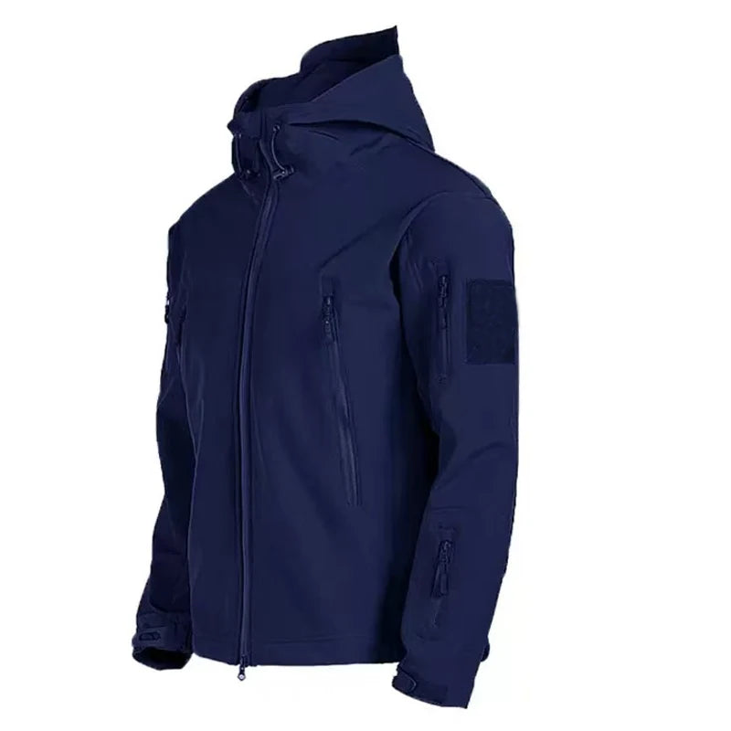 Vestes polaires SoftShell pour hommes, manteau coupe-vent à capuche, pêche, randonnée, Camping, escalade, ski, pantalons chauds, automne et hiver