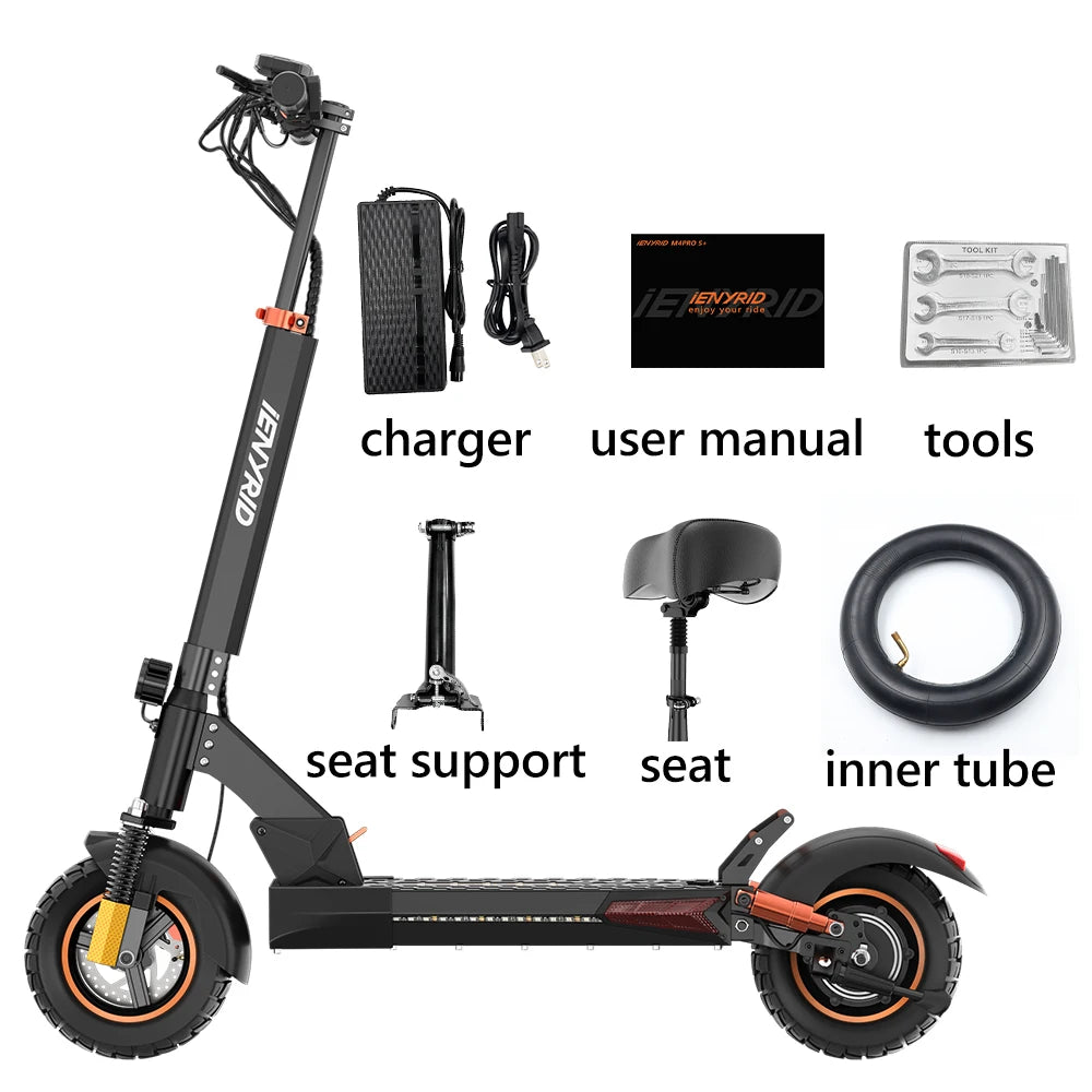 Trottinette Électrique 800W 48V 12,5AH — Pneu 10 Pouces 45 km/h Frein Disque Écran LCD