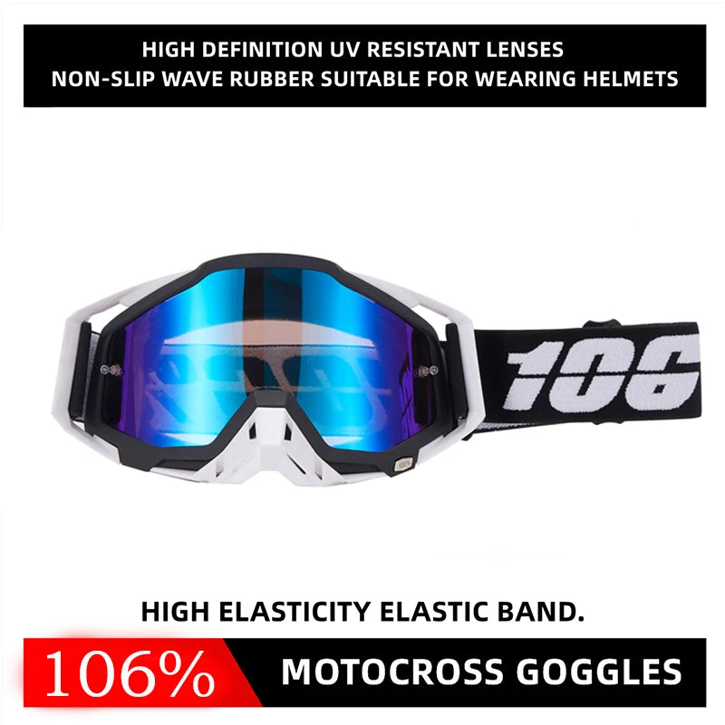 Motocross goggles, windproof and unbreakable glasses for ATV, UTV and off-road sports