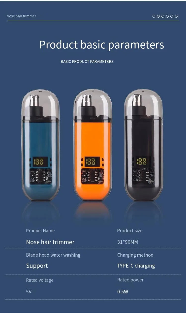 Tondeuse à poils de nez tondeuse Portable pour le nez Mini tondeuse à cheveux de nez et d'oreille tondeuse de nez Portable tondeuse Rechargeable pour homme