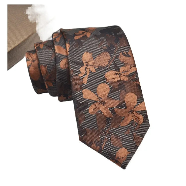 35 Styles hommes cravates en soie Jacquard point Floral 8 cm cravate accessoires usage quotidien chemise costume cravate cadeaux de fête de mariage cravate