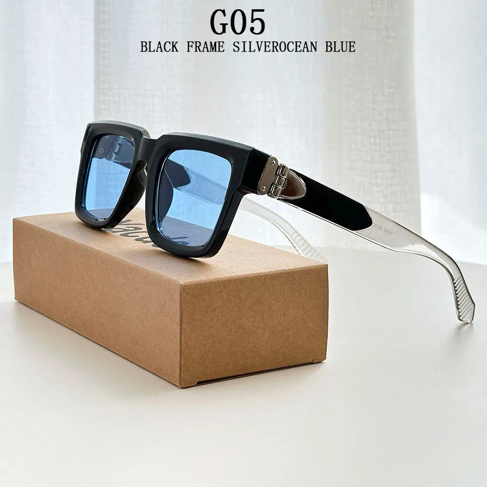 2026 Gafas de sol cuadradas de moda para mujer, estilo vintage de lujo, gafas de sol para hombre, gafas de moda Gafas de Sol Hombre Lujo Gafas de Sol Mujer